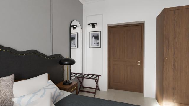 Detalles arquitectónicos en suite boutique