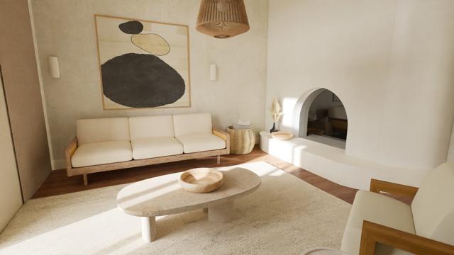 Serenidad Mediterránea Contemporánea - Luz y sombras en armonía minimalista