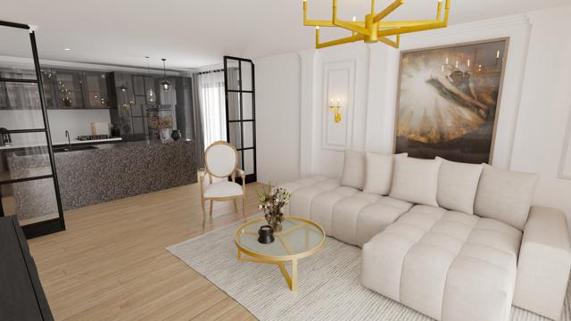 Fusión Dorada: Espacio Abierto con Personalidad