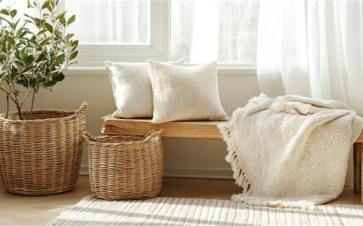 Decoración textil sostenible